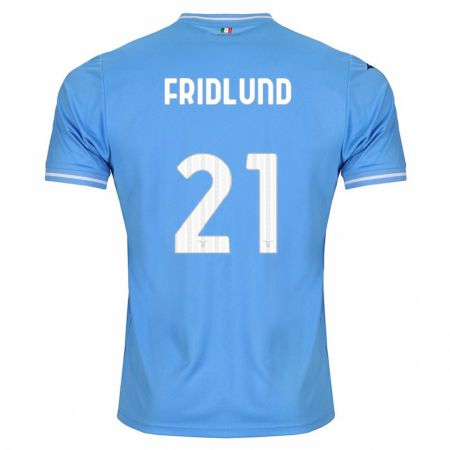 Kandiny Muži Johanne Fridlund #21 Modrá Dresy Hazai Csapatmez 2023/24 Triĭká