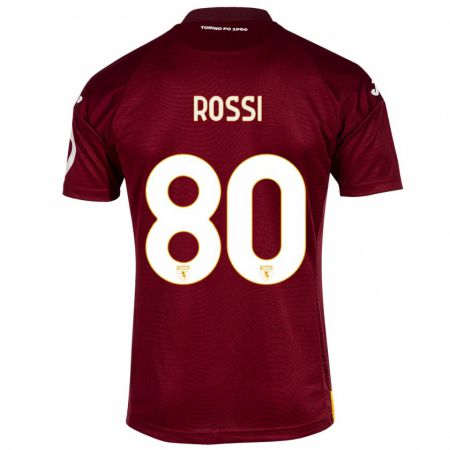 Kandiny Muži Simone Rossi #80 Tmavo Červená Dresy Hazai Csapatmez 2023/24 Triĭká