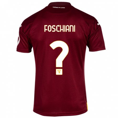 Kandiny Muži Francesco Foschiani #0 Tmavo Červená Dresy Hazai Csapatmez 2023/24 Triĭká