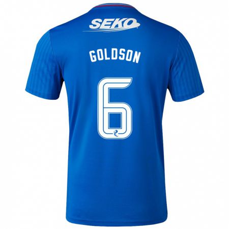 Kandiny Muži Connor Goldson #6 Modrá Dresy Hazai Csapatmez 2023/24 Triĭká