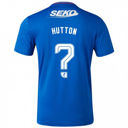 Kandiny Muži Zander Hutton #0 Modrá Dresy Hazai Csapatmez 2023/24 Triĭká