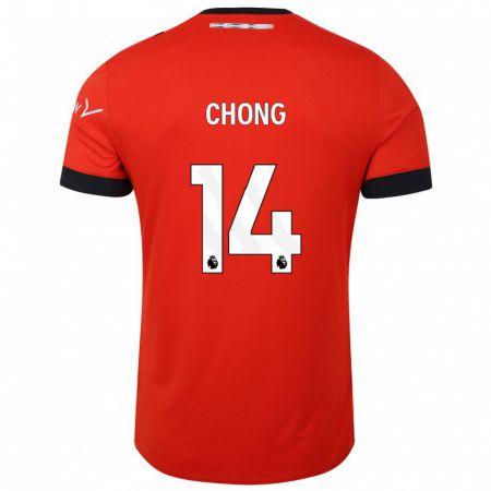 Kandiny Muži Tahith Chong #14 Červená Dresy Hazai Csapatmez 2023/24 Triĭká