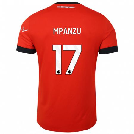 Kandiny Muži Pelly Ruddock Mpanzu #17 Červená Dresy Hazai Csapatmez 2023/24 Triĭká