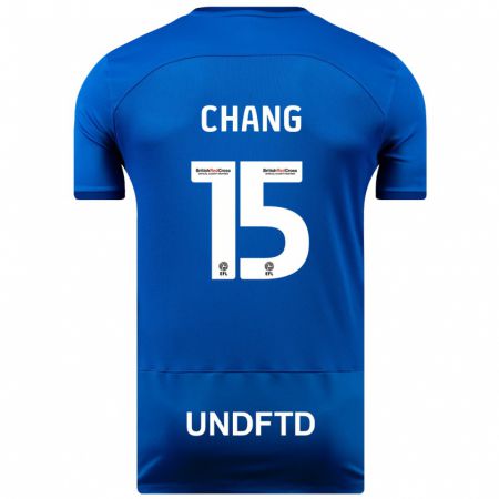 Kandiny Muži Alfie Chang #15 Modrá Dresy Hazai Csapatmez 2023/24 Triĭká