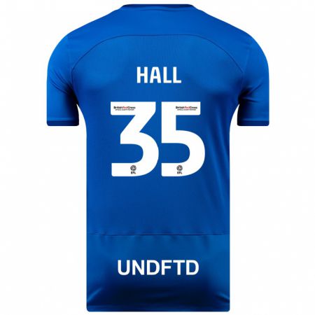 Kandiny Muži George Hall #35 Modrá Dresy Hazai Csapatmez 2023/24 Triĭká