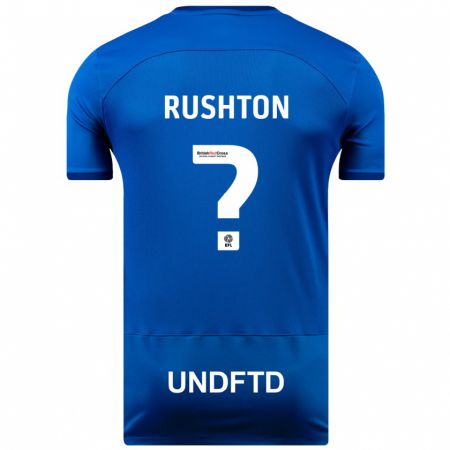 Kandiny Muži Niall Rushton #0 Modrá Dresy Hazai Csapatmez 2023/24 Triĭká