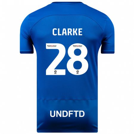 Kandiny Muži Charlotte Clarke #28 Modrá Dresy Hazai Csapatmez 2023/24 Triĭká