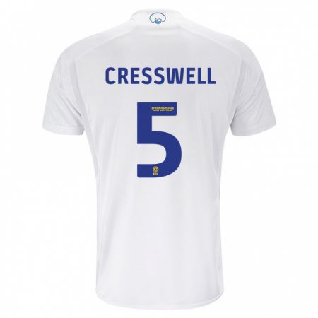 Kandiny Muži Charlie Cresswell #5 Biely Dresy Hazai Csapatmez 2023/24 Triĭká