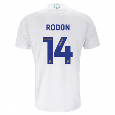 Kandiny Muži Joe Rodon #14 Biely Dresy Hazai Csapatmez 2023/24 Triĭká