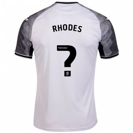 Kandiny Muži Kai Rhodes #0 Biely Dresy Hazai Csapatmez 2023/24 Triĭká