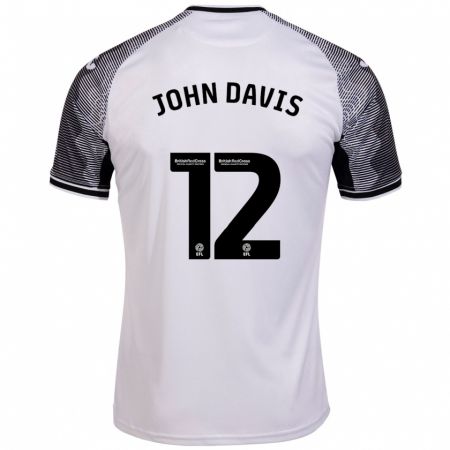 Kandiny Muži Stacey John-Davis #12 Biely Dresy Hazai Csapatmez 2023/24 Triĭká