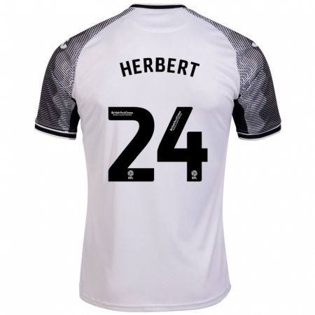 Kandiny Muži Chelsea Herbert #24 Biely Dresy Hazai Csapatmez 2023/24 Triĭká
