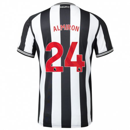 Kandiny Muži Miguel Almirón #24 Čierna Biela Dresy Hazai Csapatmez 2023/24 Triĭká