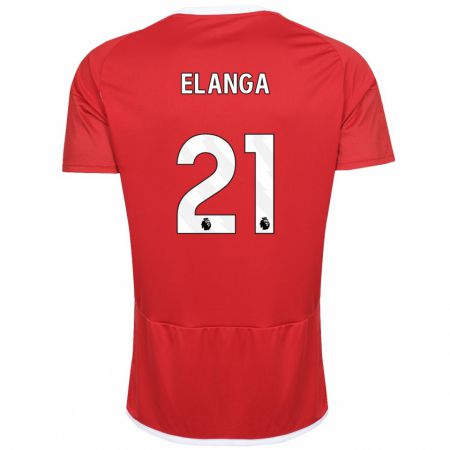Kandiny Muži Anthony Elanga #21 Červená Dresy Hazai Csapatmez 2023/24 Triĭká