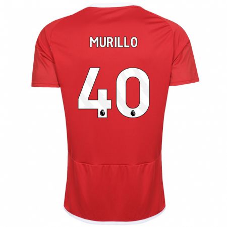 Kandiny Muži Murillo #40 Červená Dresy Hazai Csapatmez 2023/24 Triĭká