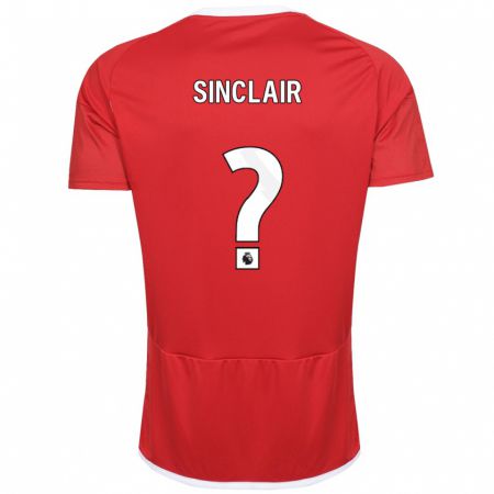 Kandiny Muži Jimmy Sinclair #0 Červená Dresy Hazai Csapatmez 2023/24 Triĭká