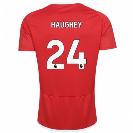Kandiny Muži Ella Haughey #24 Červená Dresy Hazai Csapatmez 2023/24 Triĭká