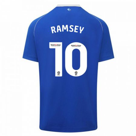Kandiny Muži Aaron Ramsey #10 Modrá Dresy Hazai Csapatmez 2023/24 Triĭká