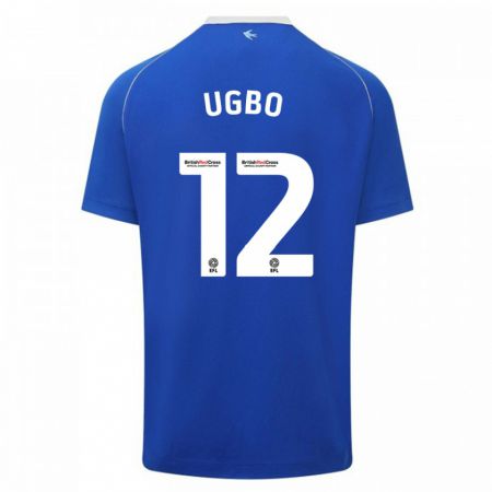 Kandiny Muži Iké Ugbo #12 Modrá Dresy Hazai Csapatmez 2023/24 Triĭká