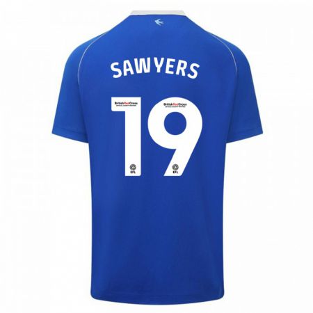 Kandiny Muži Romaine Sawyers #19 Modrá Dresy Hazai Csapatmez 2023/24 Triĭká