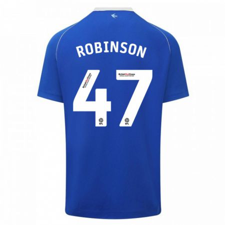 Kandiny Muži Callum Robinson #47 Modrá Dresy Hazai Csapatmez 2023/24 Triĭká