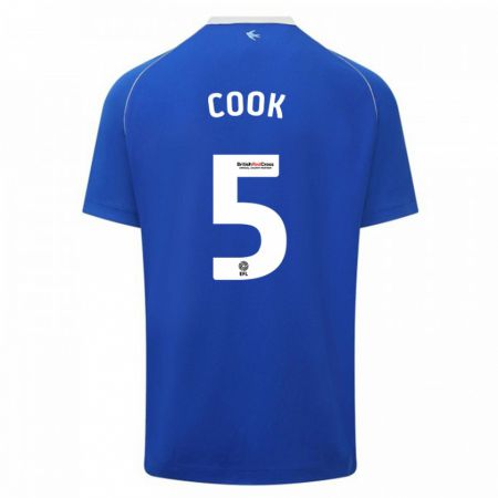 Kandiny Muži Freddie Cook #5 Modrá Dresy Hazai Csapatmez 2023/24 Triĭká