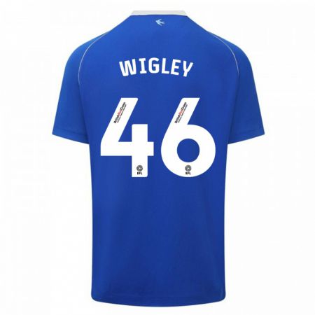Kandiny Muži Morgan Wigley #46 Modrá Dresy Hazai Csapatmez 2023/24 Triĭká