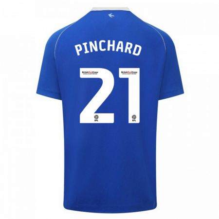 Kandiny Muži Cerys Pinchard #21 Modrá Dresy Hazai Csapatmez 2023/24 Triĭká