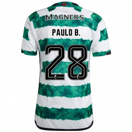 Kandiny Muži Paulo Bernardo #28 Zelená Dresy Hazai Csapatmez 2023/24 Triĭká
