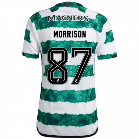 Kandiny Muži Joe Morrison #87 Zelená Dresy Hazai Csapatmez 2023/24 Triĭká