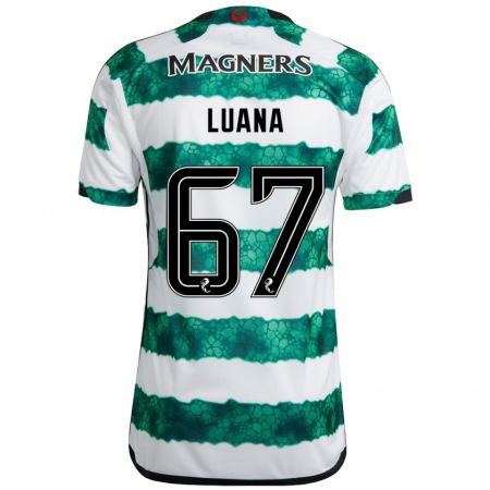 Kandiny Muži Luana Muñoz #67 Zelená Dresy Hazai Csapatmez 2023/24 Triĭká