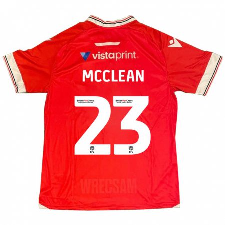 Kandiny Muži James Mcclean #23 Červená Dresy Hazai Csapatmez 2023/24 Triĭká
