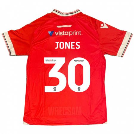 Kandiny Muži James Jones #30 Červená Dresy Hazai Csapatmez 2023/24 Triĭká