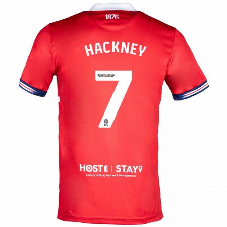 Kandiny Muži Hayden Hackney #7 Červená Dresy Hazai Csapatmez 2023/24 Triĭká