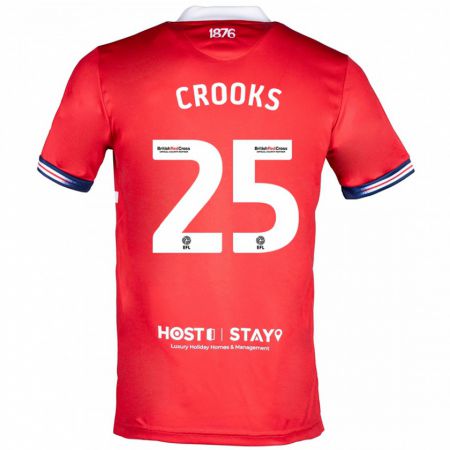 Kandiny Muži Matt Crooks #25 Červená Dresy Hazai Csapatmez 2023/24 Triĭká