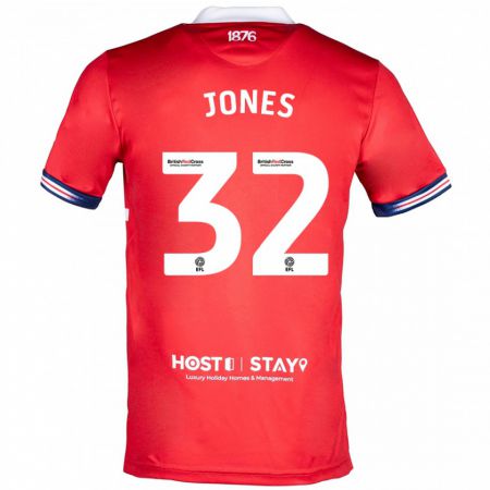Kandiny Muži Jamie Jones #32 Červená Dresy Hazai Csapatmez 2023/24 Triĭká