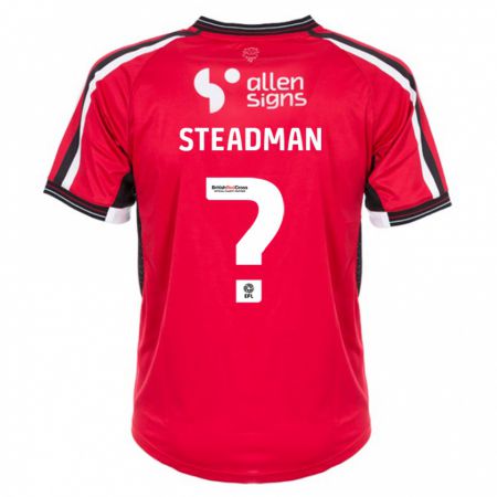 Kandiny Muži Jodie Steadman #0 Červená Dresy Hazai Csapatmez 2023/24 Triĭká