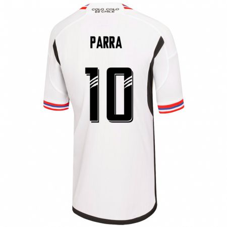 Kandiny Muži Pablo Parra #10 Biely Dresy Hazai Csapatmez 2023/24 Triĭká