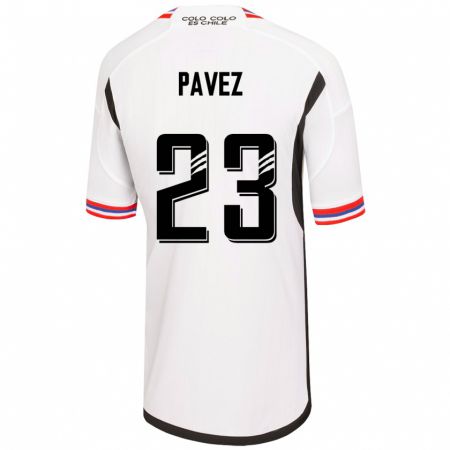Kandiny Muži Esteban Pavez #23 Biely Dresy Hazai Csapatmez 2023/24 Triĭká