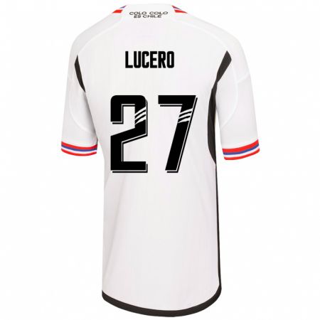 Kandiny Muži Valentina Lucero #27 Biely Dresy Hazai Csapatmez 2023/24 Triĭká