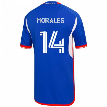 Kandiny Muži Marcelo Morales #14 Modrá Dresy Hazai Csapatmez 2023/24 Triĭká