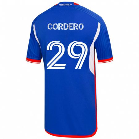 Kandiny Muži Renato Cordero #29 Modrá Dresy Hazai Csapatmez 2023/24 Triĭká