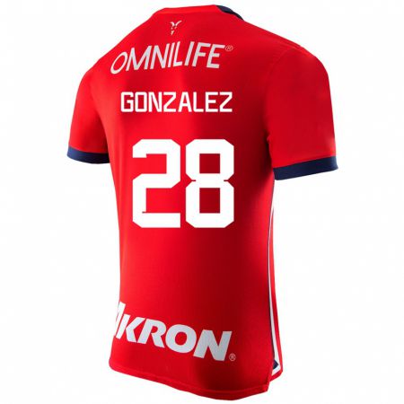 Kandiny Muži Fernando González #28 Červená Dresy Hazai Csapatmez 2023/24 Triĭká
