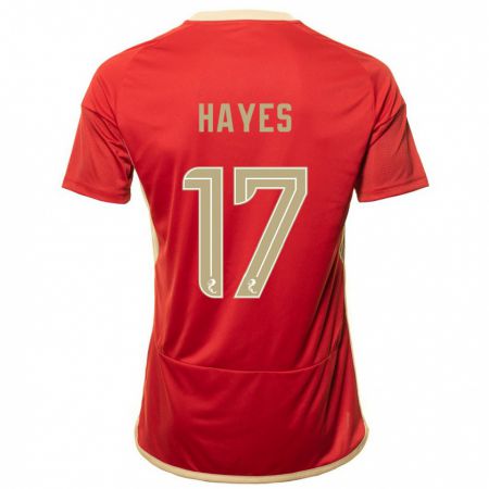 Kandiny Muži Jonny Hayes #17 Červená Dresy Hazai Csapatmez 2023/24 Triĭká