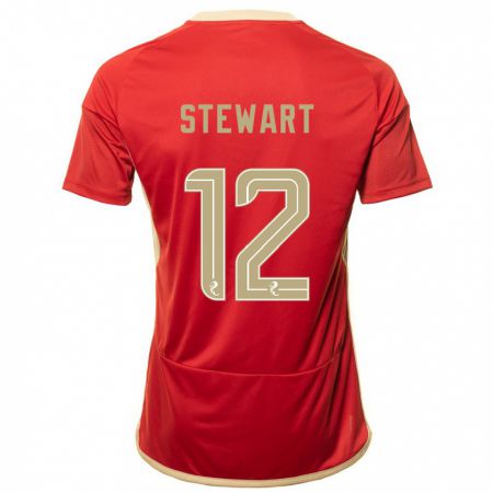 Kandiny Muži Hannah Stewart #12 Červená Dresy Hazai Csapatmez 2023/24 Triĭká