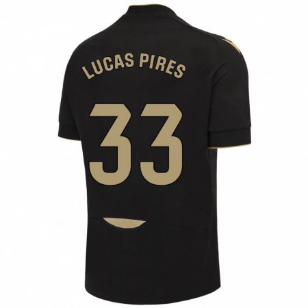 Kandiny Muži Lucas Pires #33 Čierna Dresy Idegenbeli Csapatmez 2023/24 Triĭká