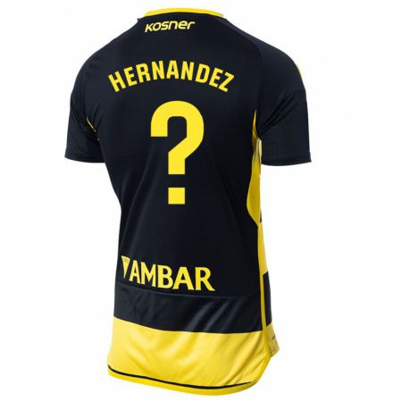 Kandiny Muži Diego Hernández #0 Čierna Žltá Dresy Idegenbeli Csapatmez 2023/24 Triĭká