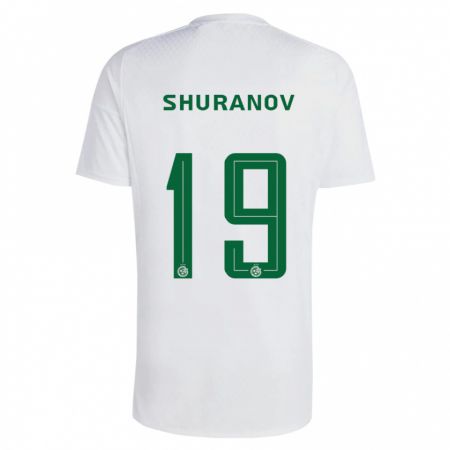 Kandiny Muži Erik Shuranov #19 Zelená Modrá Dresy Idegenbeli Csapatmez 2023/24 Triĭká
