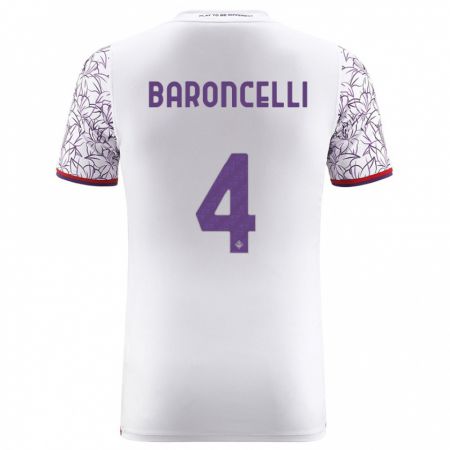 Kandiny Muži Leonardo Baroncelli #4 Biely Dresy Idegenbeli Csapatmez 2023/24 Triĭká