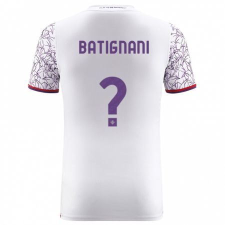 Kandiny Muži Francesco Batignani #0 Biely Dresy Idegenbeli Csapatmez 2023/24 Triĭká